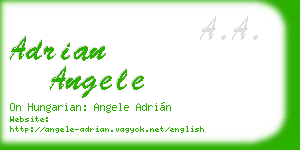 adrian angele business card